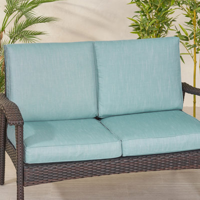 Billy-George Fabric Loveseat Outdoor Seat/Back Cushion by Latitude Run