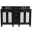 Ensemble de meuble-lavabo double 61 "avec miroir Schreck-278865998-278866353