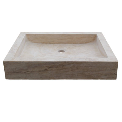TashMart 17.5'' Stone Rectangular Bathroom Sink