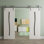 Modern Double Barn Door 84 x 96 inches ESSENTIAL 8002 Ash Franko 14FT Silver Rail Track Set Solid Panel Interior Doors
