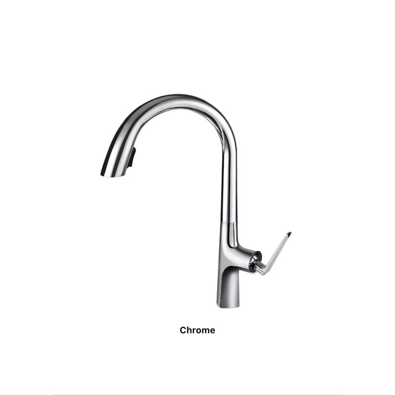 AvaMalis Pull Down Kitchen Faucet, Chrome