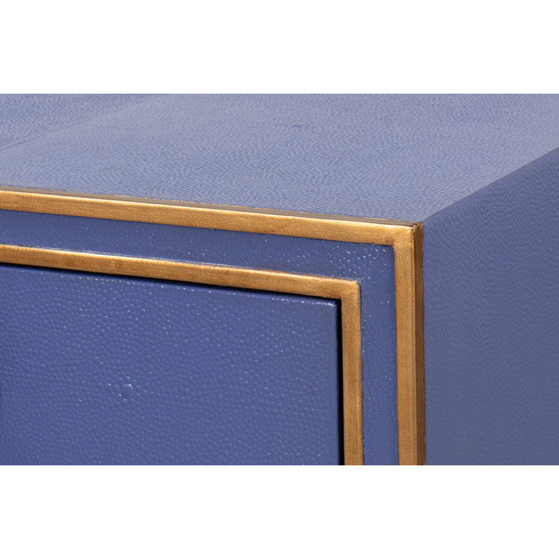 Shagreen Writing Desk, Blue