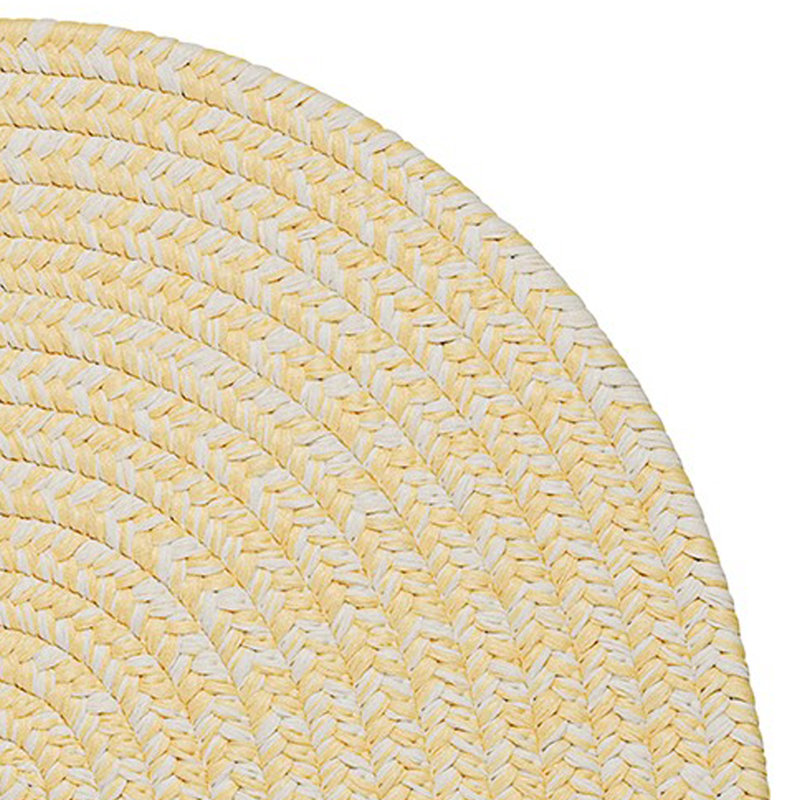 Tapis jaune tressé à la main Abdulrahman, Tapis de couloir 2 pi x 11 pi