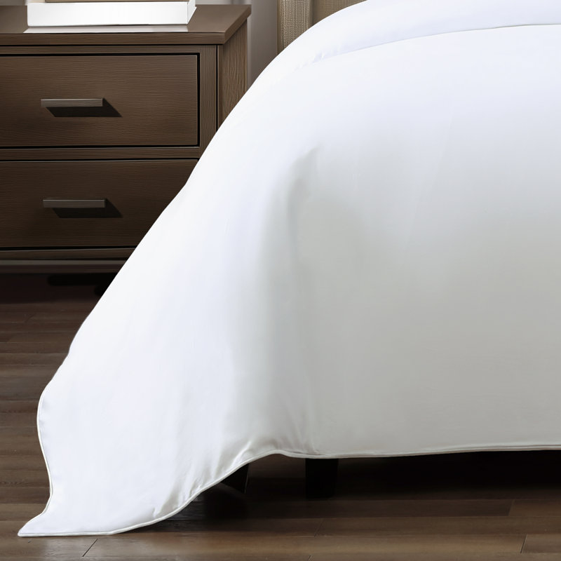 Silken Sateen TENCEL Duvet Cover Set , King, White