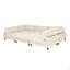 Canapé modulaire à large assise en velours côtelé-131260562
