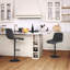 Adjustable Height Counter Stool with Metal Frame-1904256978