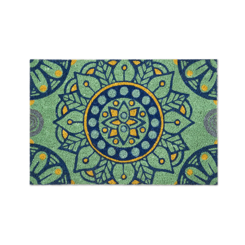Mandala Mediterraneo Non-Slip Geometric Doormat