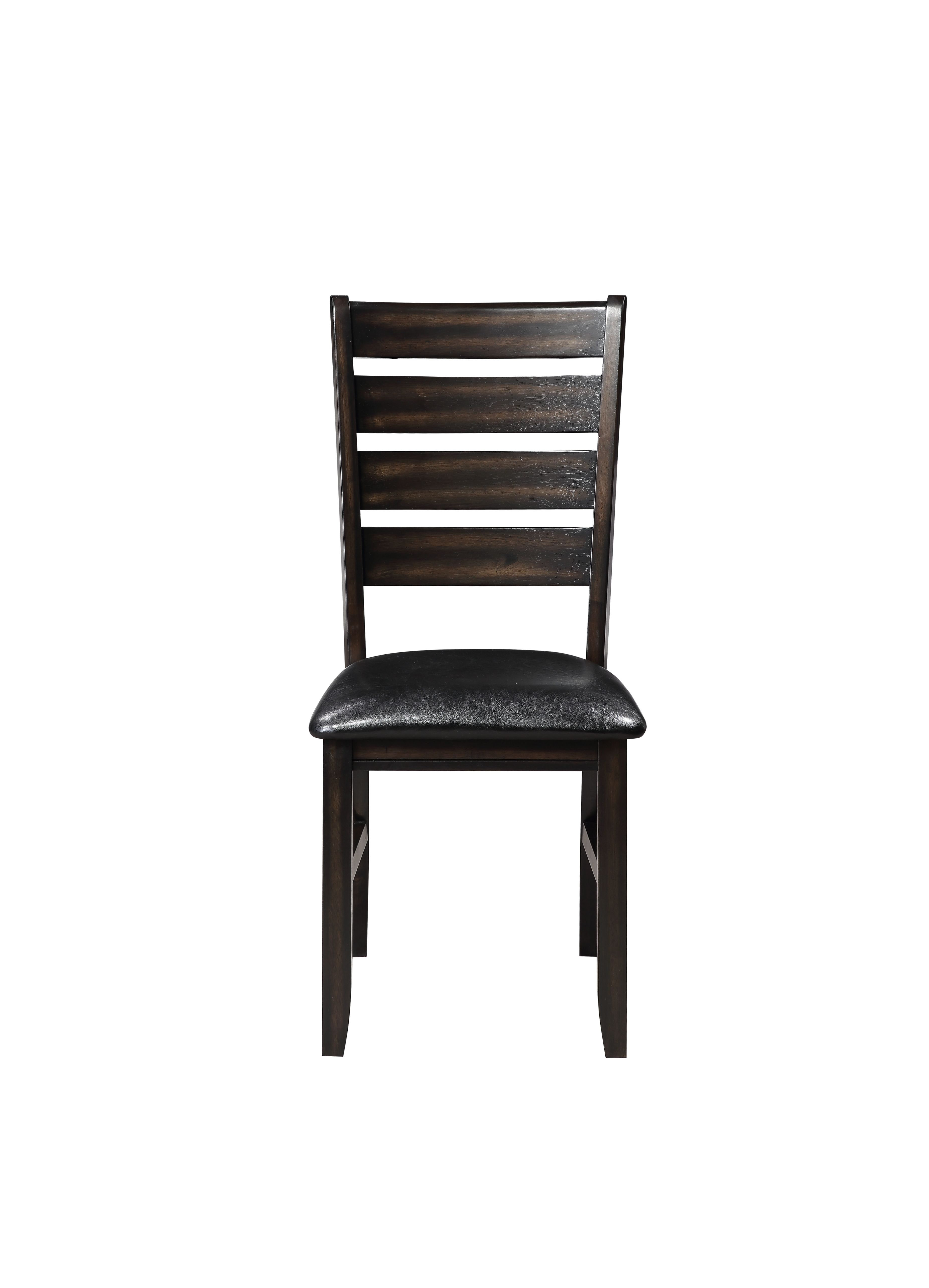 Lark Manor Ridge PU Leather Dining Chairs with Wooden Frame - Wayfair ...