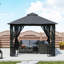 24.5 Ft. W x 24.5 Ft. D Metal Soft-top Gazebo
