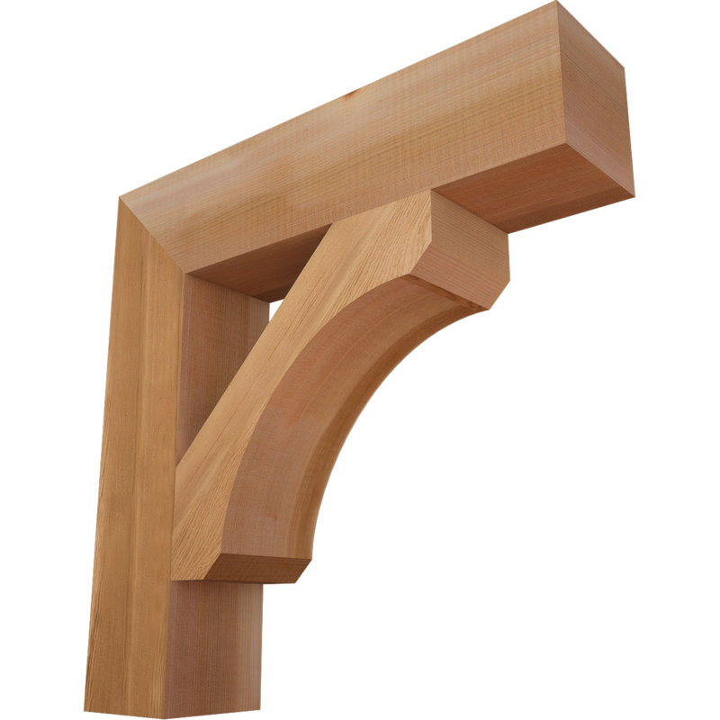 Support en bois rustique Legacy Block, Cèdre rouge, Lisse, H 18 po x l 3,5 po x P 18 po
