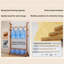 Bamboo Clothing Rack Storage Shelves Garment Hanging with Wheels