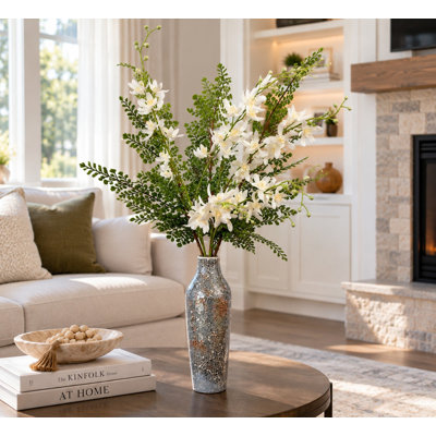 Arrangement de fougère artificielle 36 "pour vase, bouquet de fleurs artificielles de campagne avec feuillage vert pour la décoration intérieure, le bureau et le centre de table de mariage