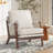 25.4'' Wide Classical Soft Upholstered Solid Wood Armchair With Side Storage Pocket-345592152-345592155