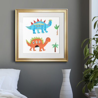 Dino Duo - Cadre photo, reproduction d'art sur papier