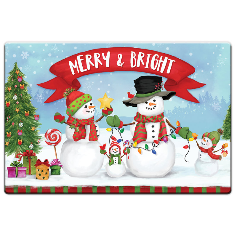 Tapis anti-fatigue Scroggs Merry Snowmen