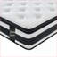 Matelas 12 pouces pleine grandeur respirant Cool Oeko-Tex 100 housses à ressorts ensachés en mousse à mémoire de forme hybride | Mousse et ressort | Blanc + noir-1844136667