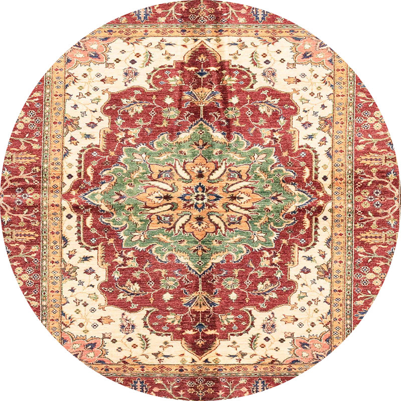 Tapis abstrait moderne 3258, Rond 5 pi