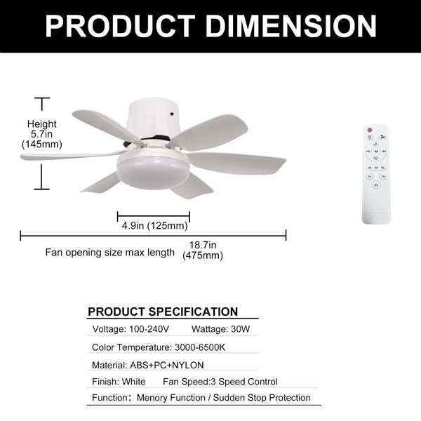 Dimensions du produit