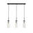Caulford 3-Light Island Light - Black