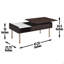 Table basse à plateau relevable