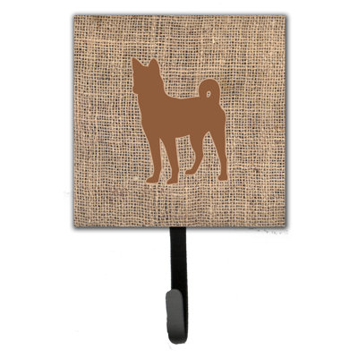 Crochet mural basenji