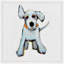 "Small White Pup" Framed Print-21668990