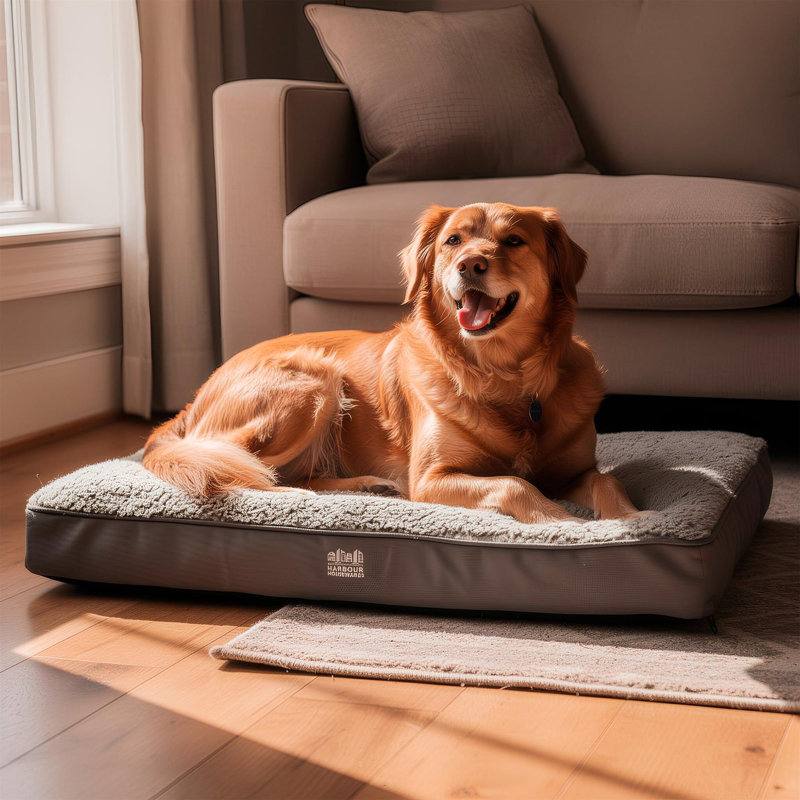 Harbour Housewares - Non-Slip Waterproof Dog Mattress, Medium