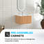 Armoire de salle de bain flottante Mid-Century