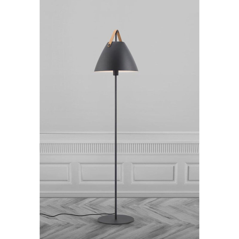 153.7cm Traditional Floor Lamp, Black