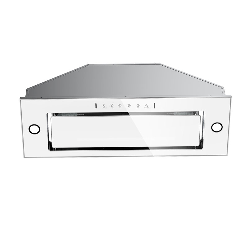 VIKIO 36" 900 CFM Convertible Insert Range Hood In Stainless Steel With Baffle Filter, White