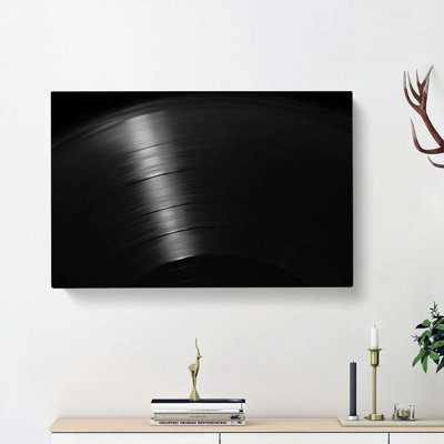 Grooves Of The Vinyl Record - Wrapped Canvas