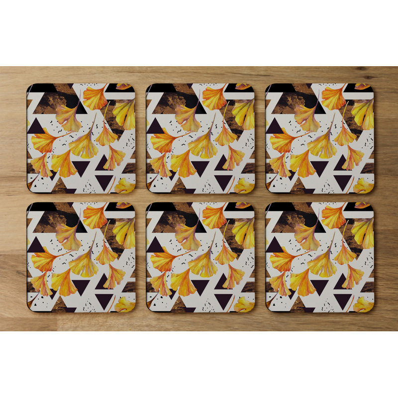Square 6 Piece Coaster Set