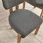Ensemble de 2 chaises de salle à manger en bois, chaise de salle à manger rembourrée en tissu moderne, chaise de ferme pour salle à manger-121093673