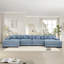 Canapé modulaire surdimensionné en U 170 po Cloud-346083609-346083613