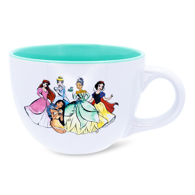 Grande tasse à soupe en céramique Disney Princess | Peut contenir 24 onces