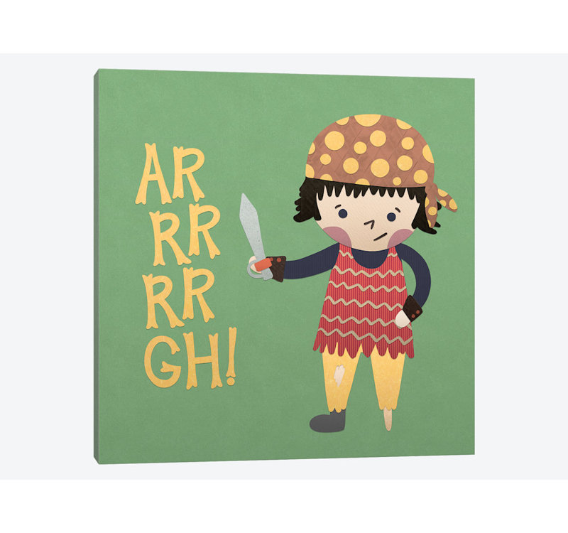« ahoy matey iv », impression sur toile, H 48 po x l 48 po x P 1,5 po, Toile tendue, Pas de tapis