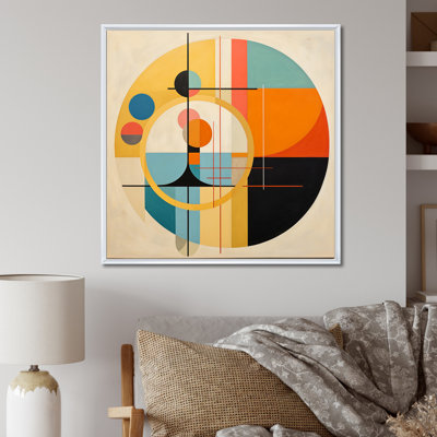 «Odyssey Midcentury Retro Abstract Geometrics», reproduction sur toile