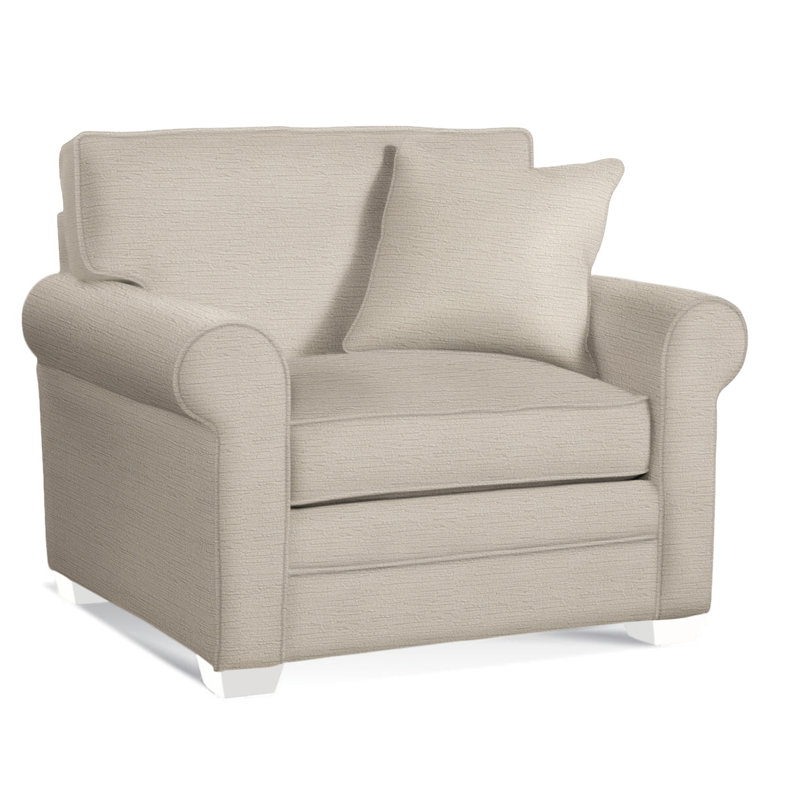Bedford Upholstered Accent Chair, Frost White , Knit Cloud Boucle; 0309-93