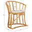 Chaise avec accoudoirs rembourrée en coton Ferryhill-800058219