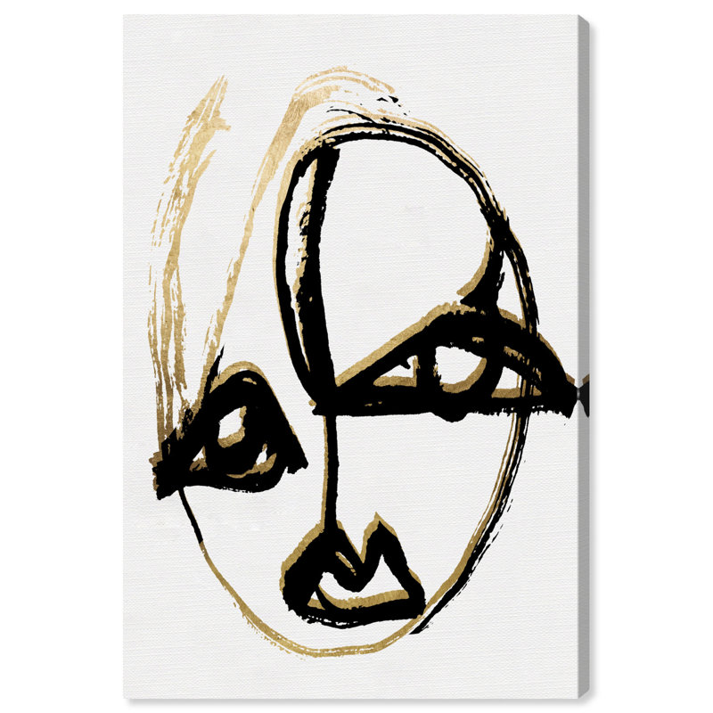«Abstract Portrait II», impression sur toile tendue, H 45 po x l 30 po, Toile tendue
