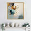 «Abstraction Aqua Blooms IV» par Wrenn, reproduction d'art sur toile encadrée-348306804