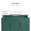 Meuble-lavabo sous-comptoir 36 po, 2 portes 2, à fermeture en douceur, améliore la fonctionnalité du meuble-lavabo avec lavabo, 2 portes et tiroirs se ferment