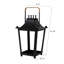 Porte-bougie de table en métal noir élégant
