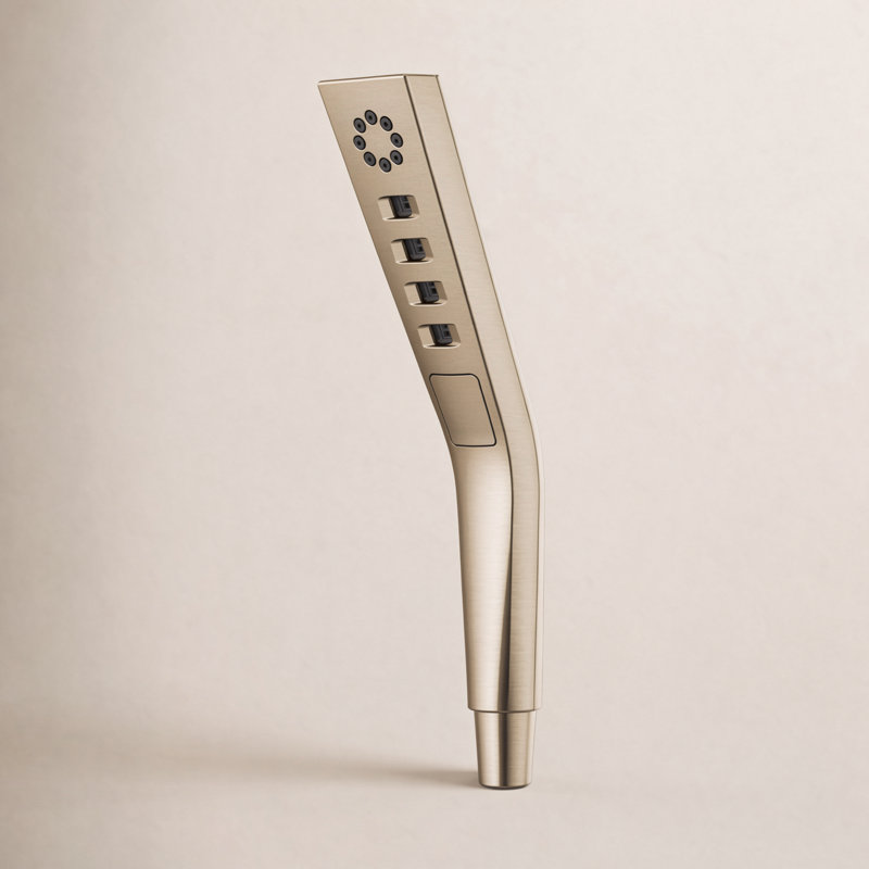 Pivotal Handheld Shower Head, Champagne Bronze, Rectangle