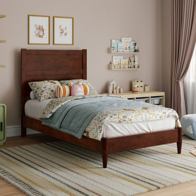 Aveline Wood Low Profile Platform Bed