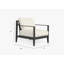 Ensemble de conversation pour fauteuil d'extérieur gris anthracite, Palisades