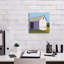  «Bucolique Structure 1» par Carol Young, art mural sur toile, 12 po x 12 po