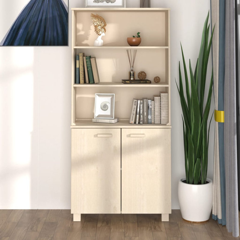 Healani 85cm Solid Wood Sideboard, Honey Brown
