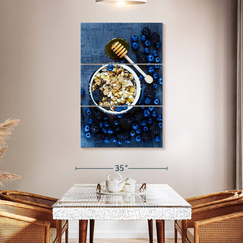 Yarlin Nutritious Dark Berries, 50" H x 32" W