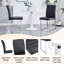 Ensemble de table de salle à manger de 63 po avec chaises en simili-cuir, pour 4 ou 63 po-1569733793-1569733792